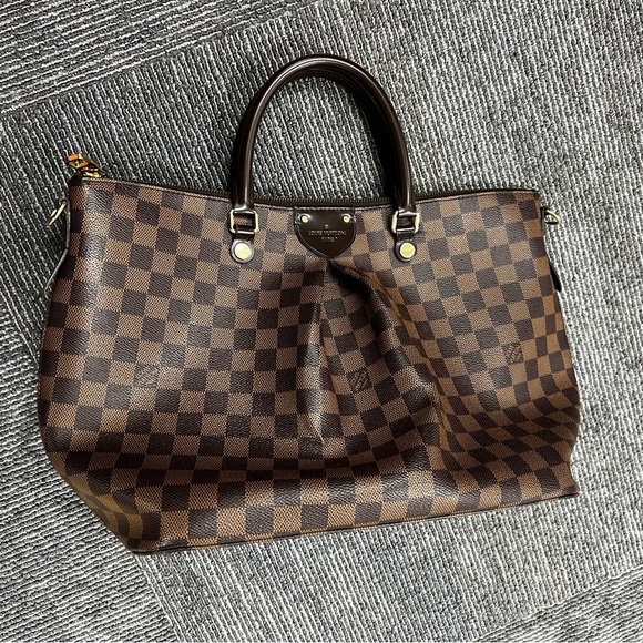 LOUIS VUITTON DAMIER EBENE SIENA MM BAG - Picture 4 of 16